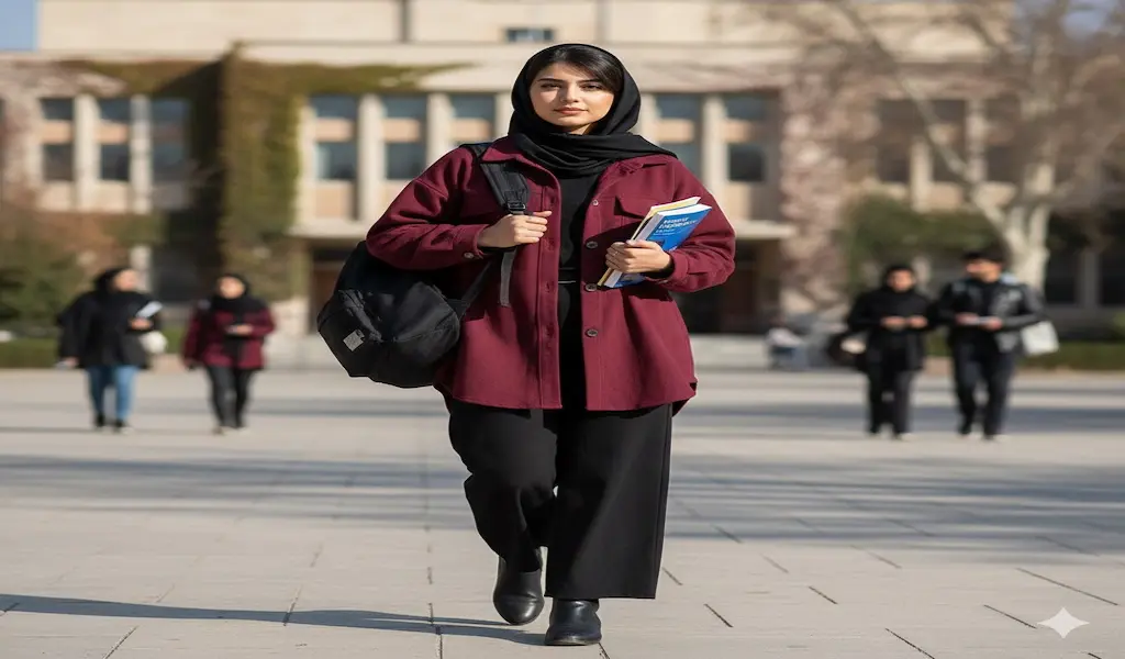 تیپ زمستانه دخترانه دانشگاهی