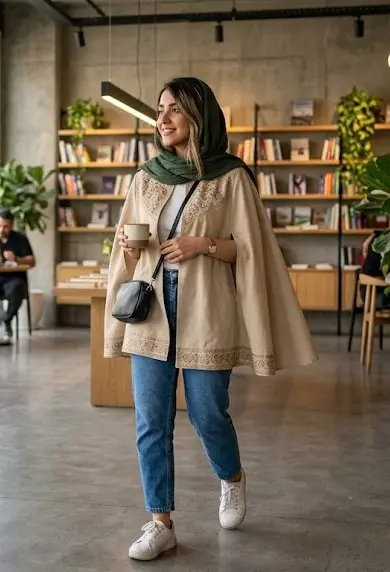 مانتو کوتاه شنلی