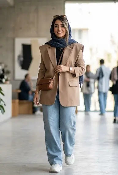 مانتو کتی اورسایز با اپلهای پهن