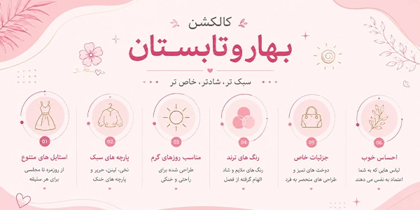 اینفوگرافیک خرید کالکشن بهار و تابستان