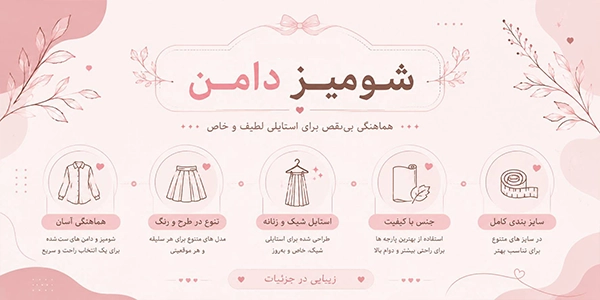 اینفوگرافیک شومیز دامن